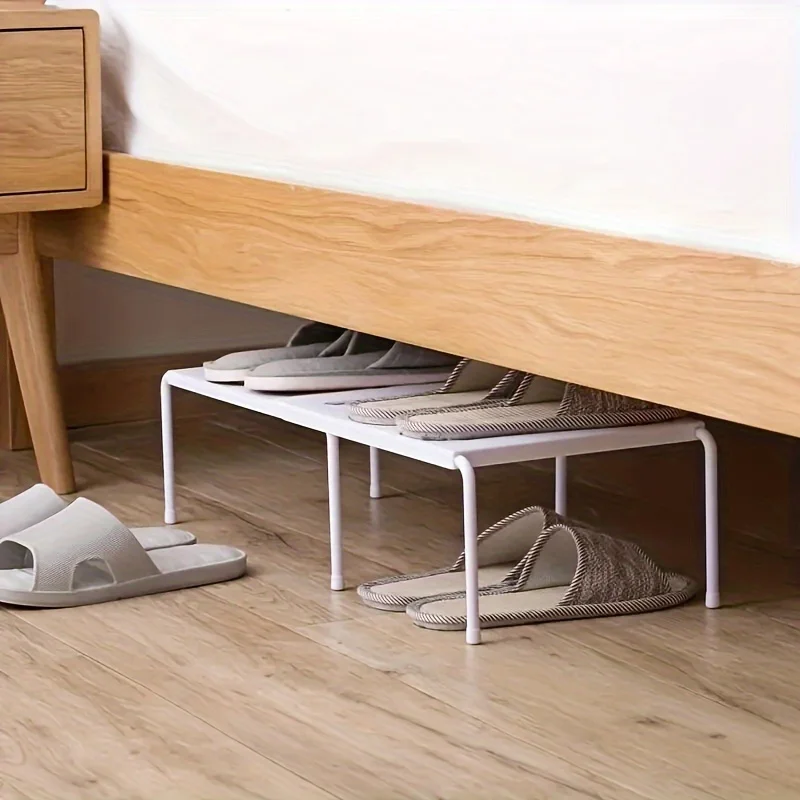 Adjustable Plastic Shoe Rack M - White Sneaker Care Kit ulasan dan harga