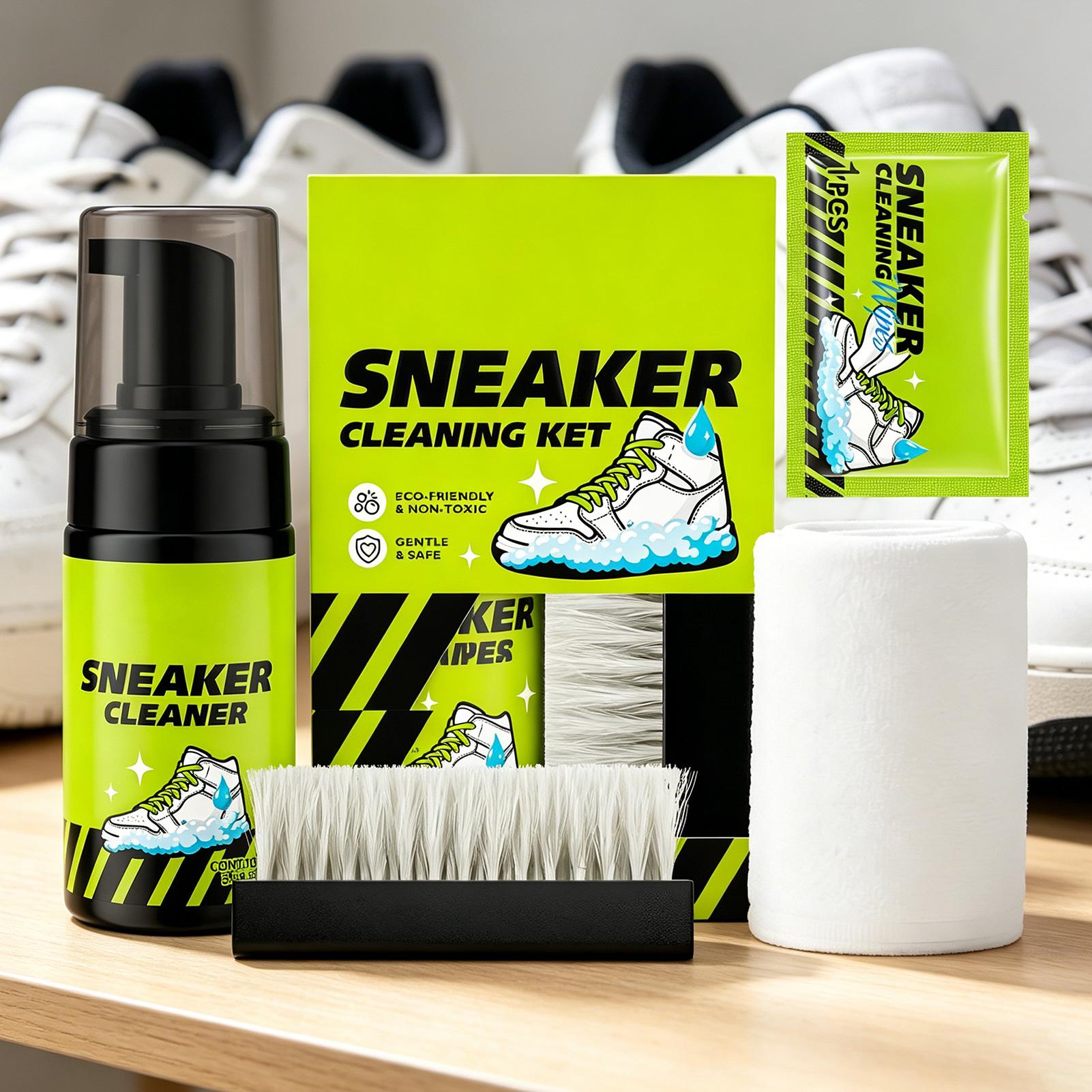 Sneaker Cleaner 4 Pieces 100ml - Sneaker Care White ulasan dan harga