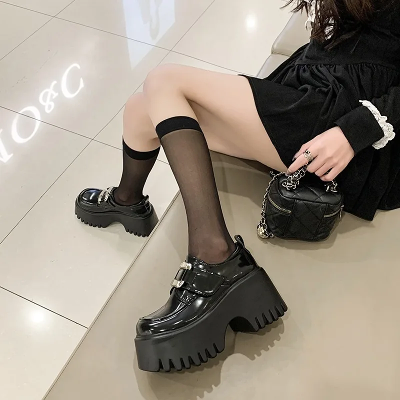 Women High Platform Shoes Autu - Leather Sneaker Care Kit ulasan dan harga