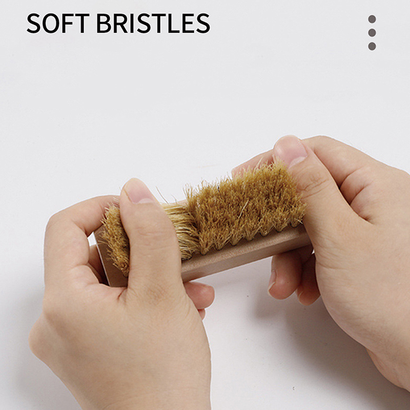 Useful Wood Handle Shoe Brush  - Sneaker Care Cleaning Kit ulasan dan harga