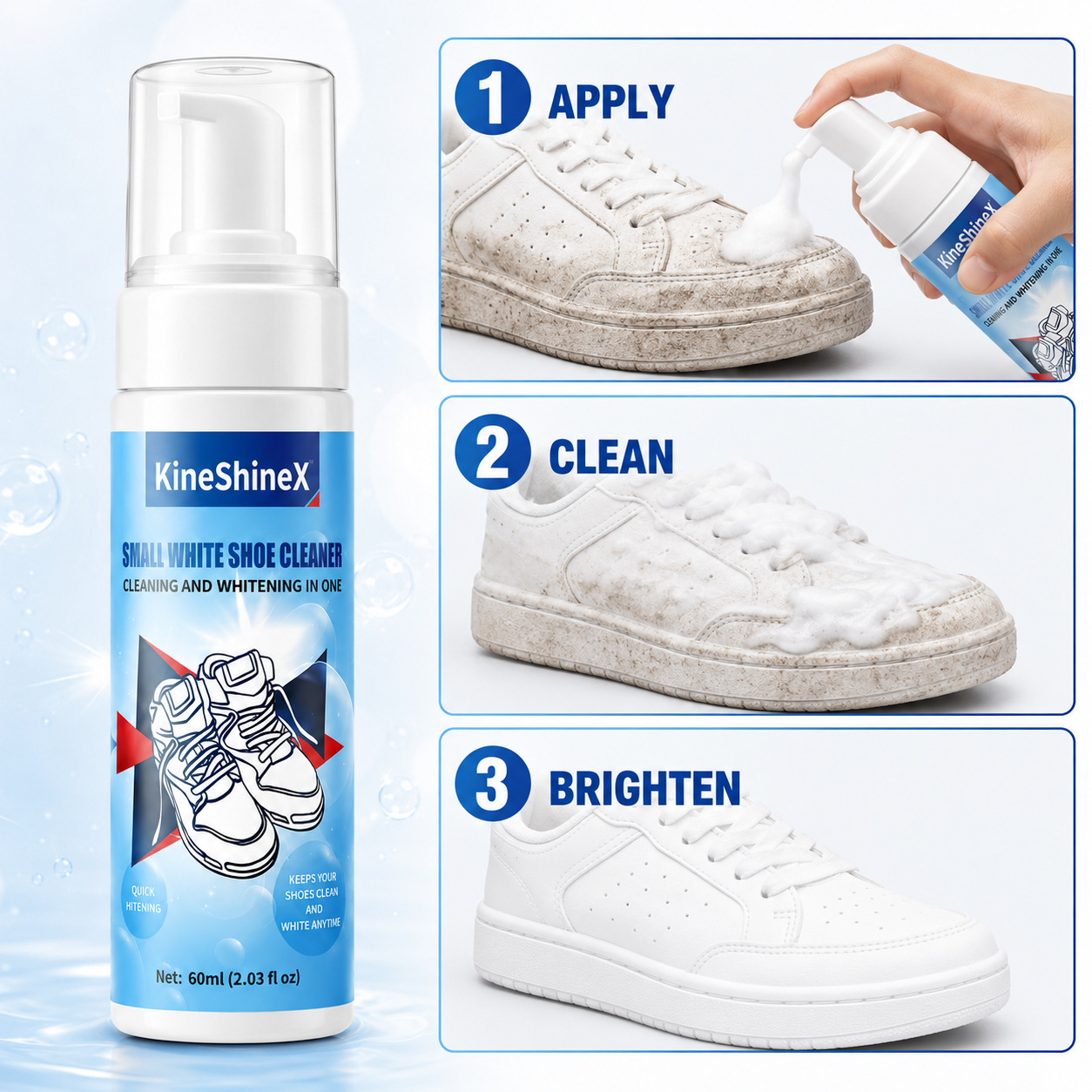 Gihen Shoe Cleaner Kits Water- - Sneaker Care Cleaning Kit ulasan dan harga